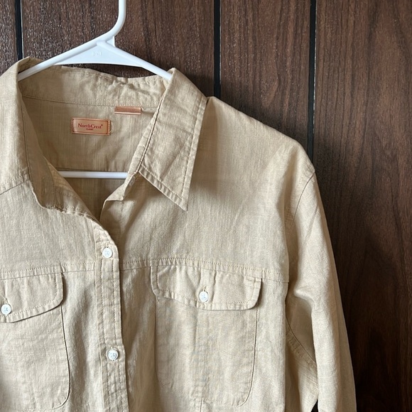 NorthCrest Classic | Cream Button Down Women’s Size XL Lagenlook Layerin… - Picture 2 of 8
